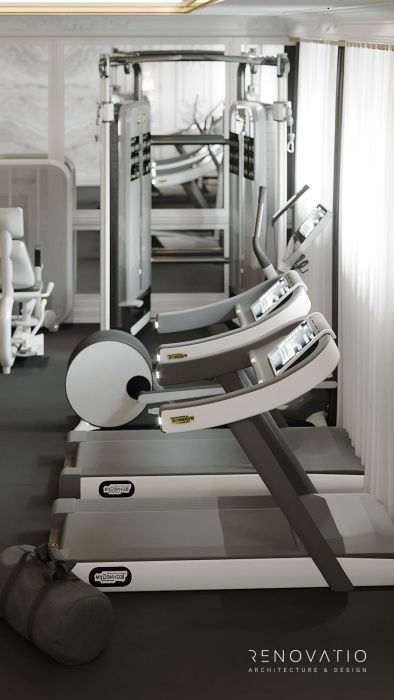 Gym design in cottage - Photo 6