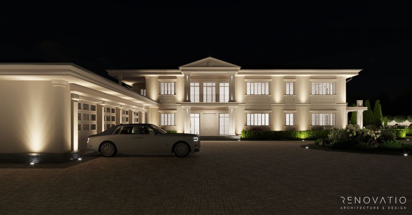 Дизайн фасада дома 1500 кв.м. - Фото 4