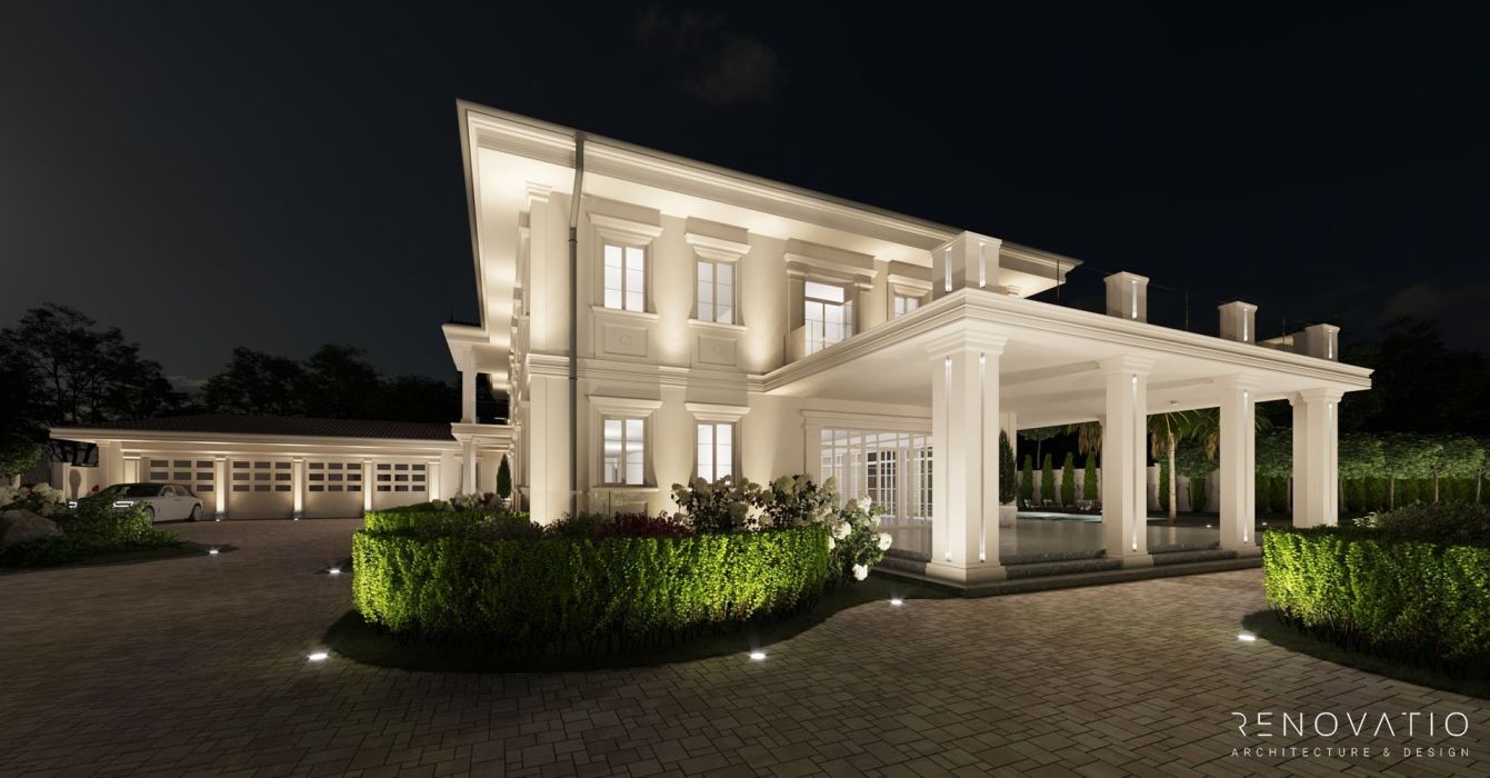 Дизайн фасада дома 1500 кв.м. - Фото 9