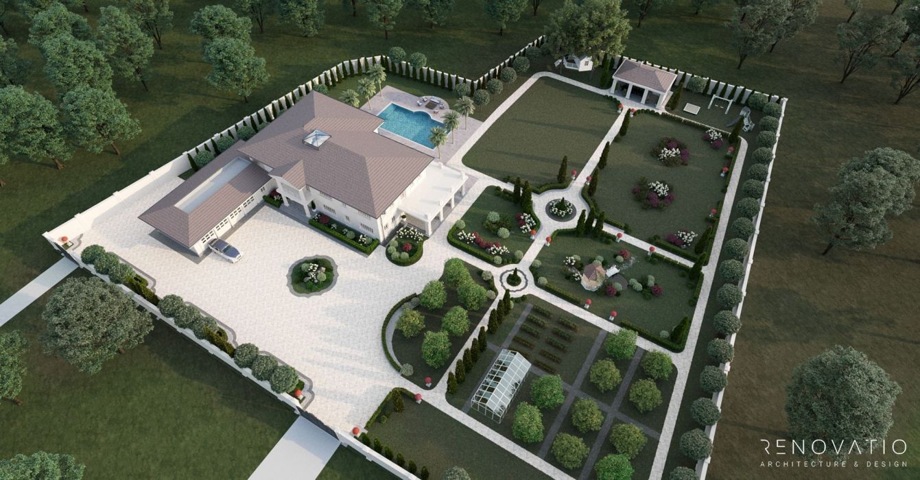 Дизайн фасада дома 1500 кв.м. - Фото 12