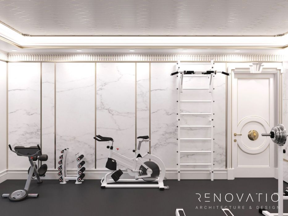 Gym design in cottage - Photo 10