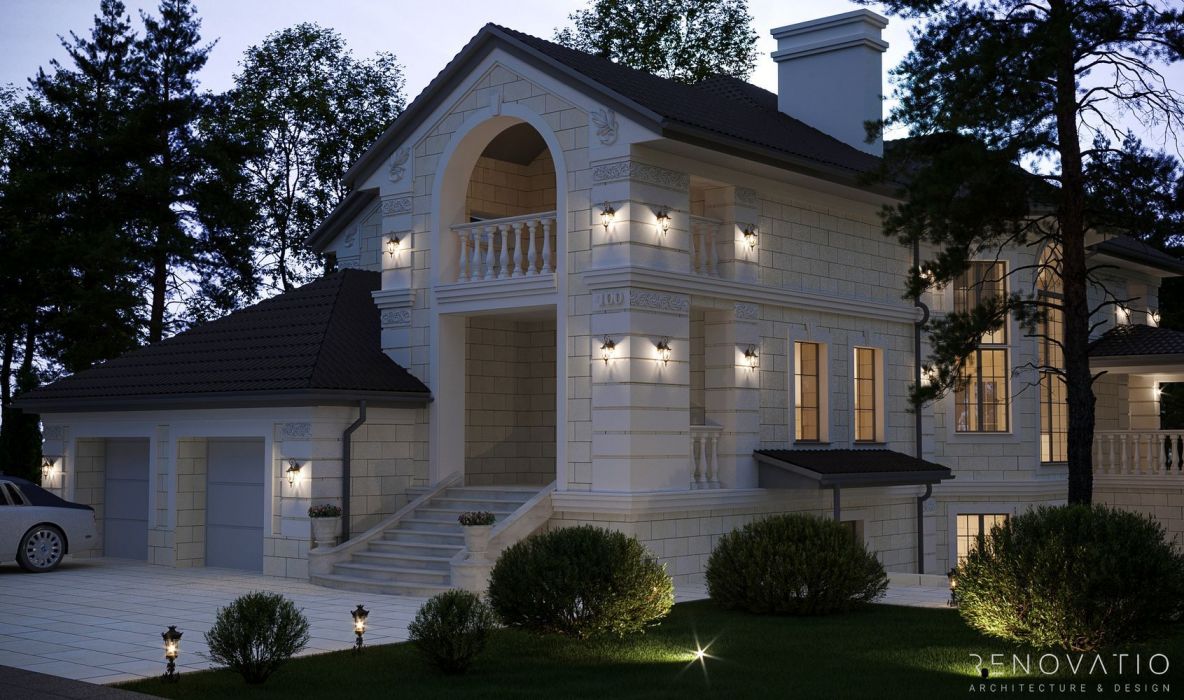 Дизайн проект фасаду будинка Рівьера Вілас 700 кв.м. - Фото 16