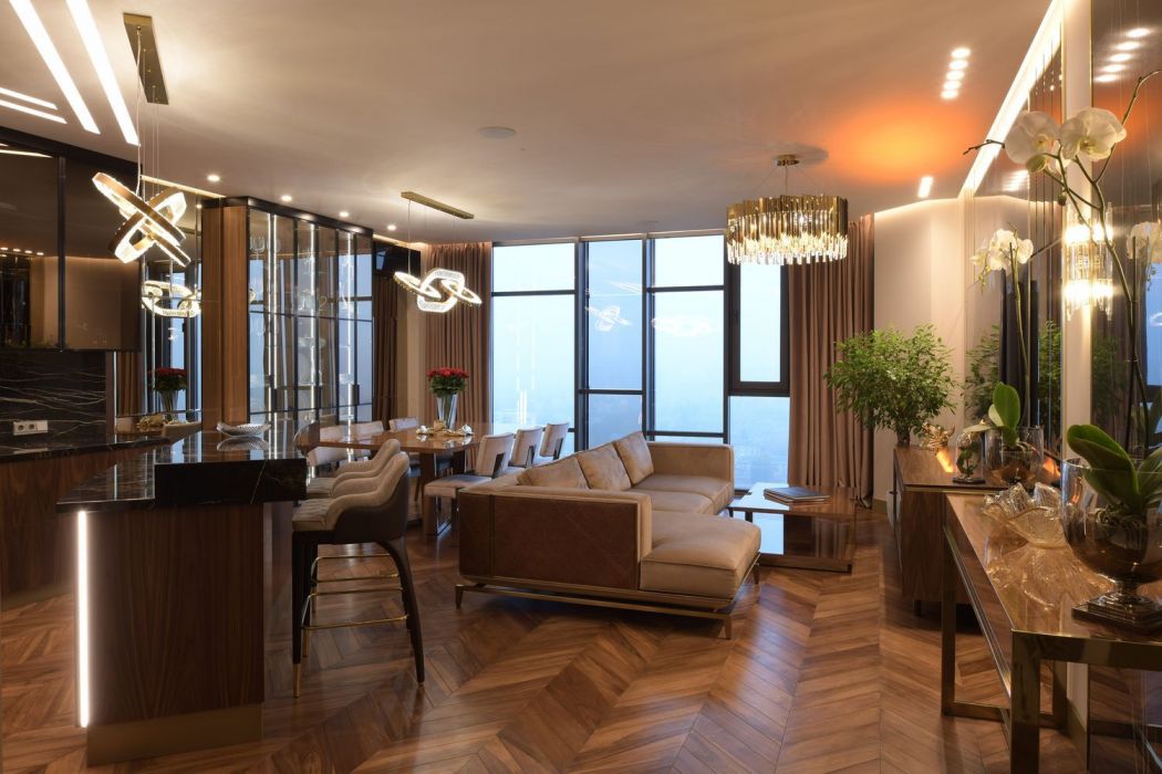 Дизайн квартиры в ЖК Шервуд 110 кв.м. - Фото 3