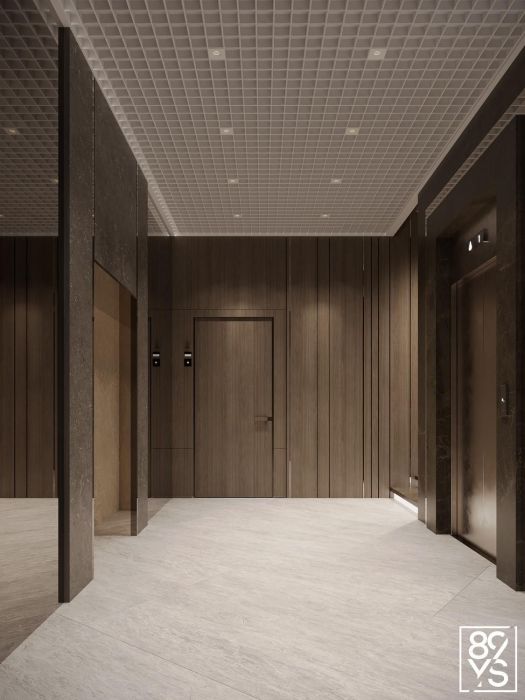 Проекты - Холы, Мопы, Паркинг - Холл В Клубном Доме На Мичурине - Фото  4