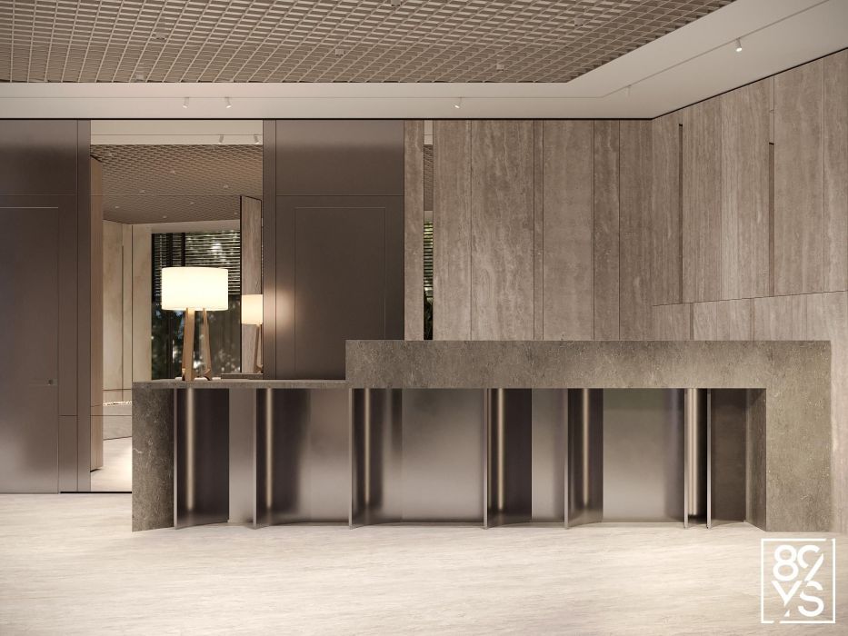 Проекты - Холы, Мопы, Паркинг - Холл В Клубном Доме На Мичурине - Фото  5