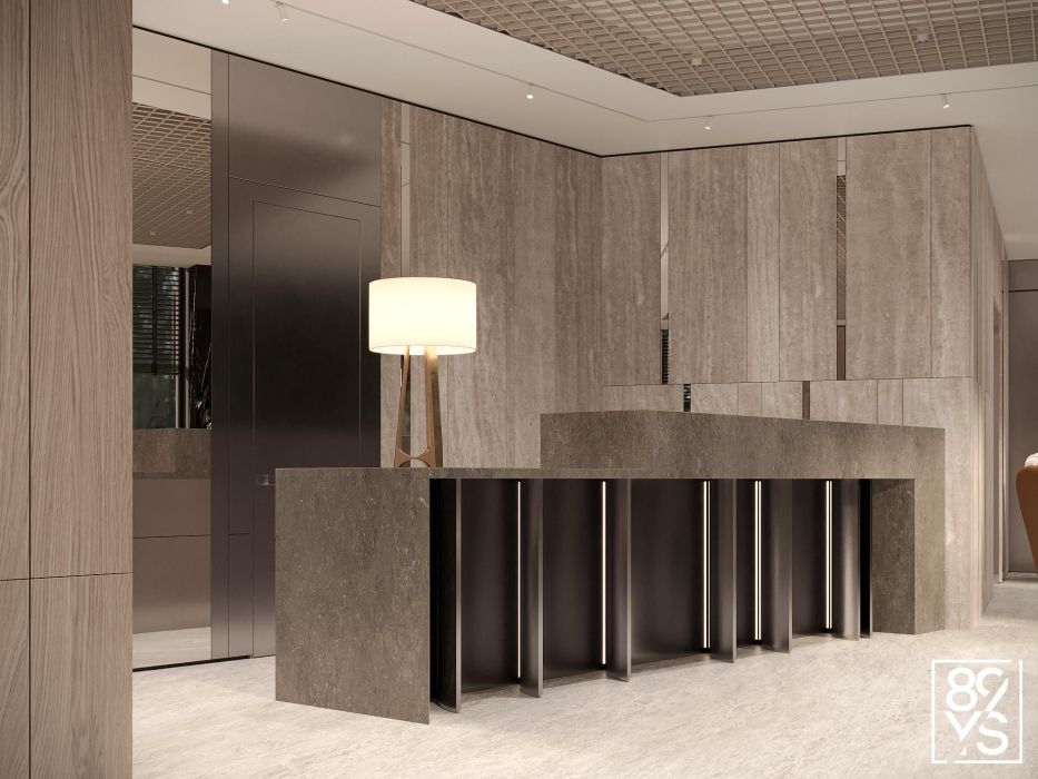 Проекты - Холы, Мопы, Паркинг - Холл В Клубном Доме На Мичурине - Фото  6