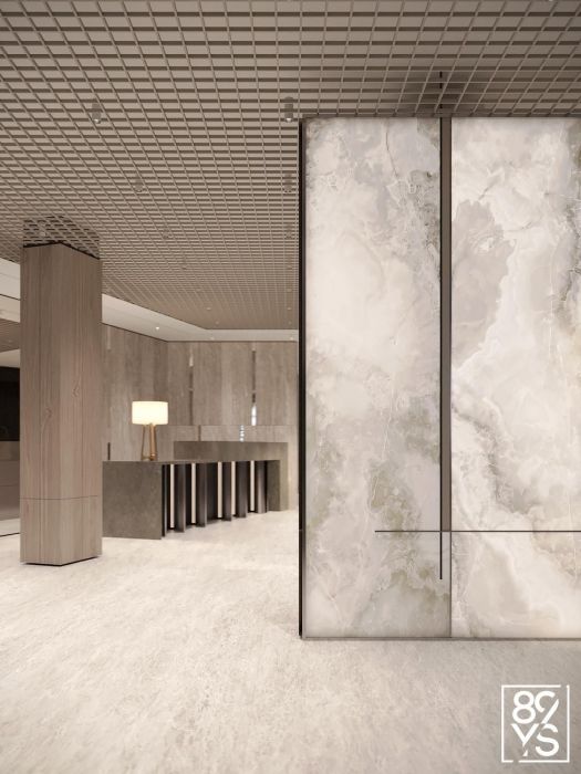 Проекты - Холы, Мопы, Паркинг - Холл В Клубном Доме На Мичурине - Фото  8