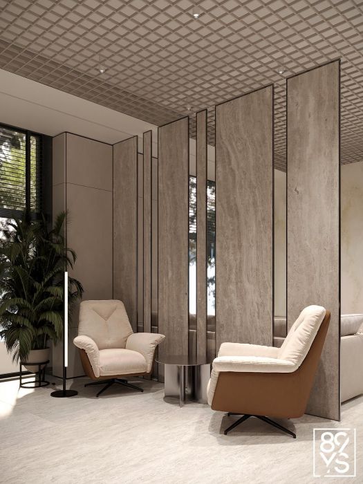 Проекты - Холы, Мопы, Паркинг - Холл В Клубном Доме На Мичурине - Фото  3