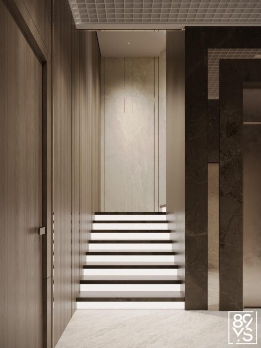 Проекты - Холы, Мопы, Паркинг - Холл В Клубном Доме На Мичурине - Фото  14