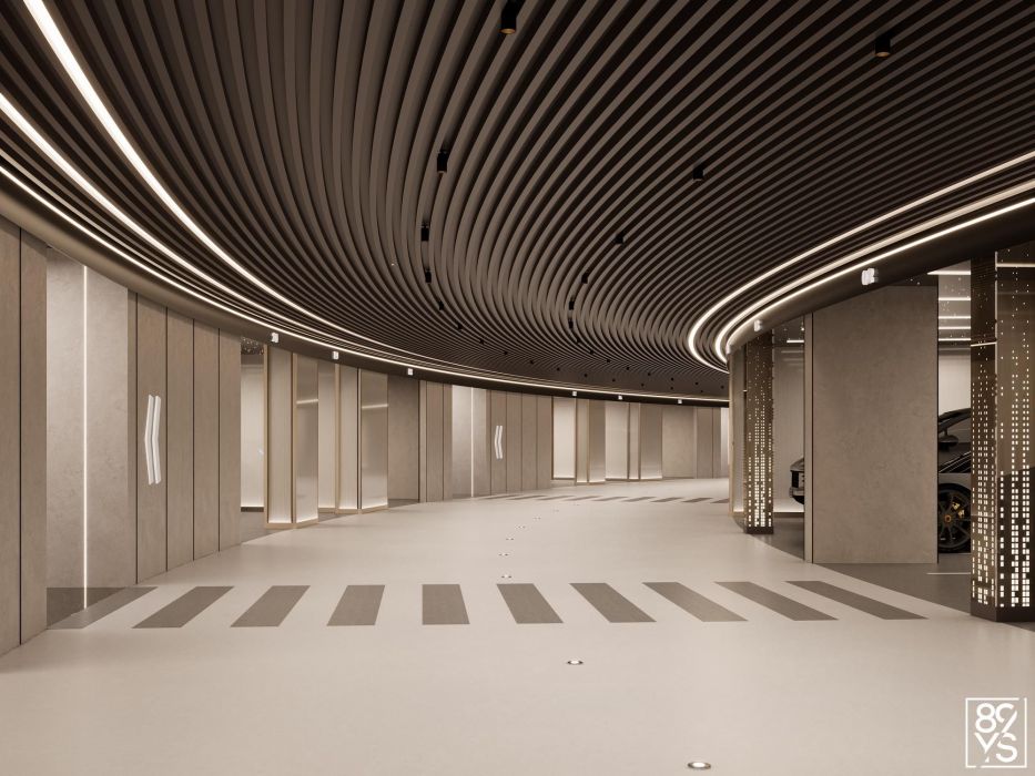 Projects - Halls, Mops, Parking - Parking In The Luxury Garden Rc - A photo  3