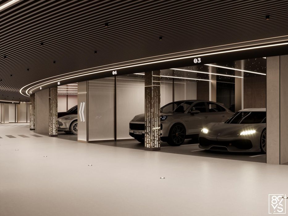 Projects - Halls, Mops, Parking - Parking In The Luxury Garden Rc - A photo  5