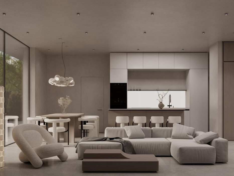 Projects - Interior Design Of Houses - House 120 Sq.m. - A photo  1