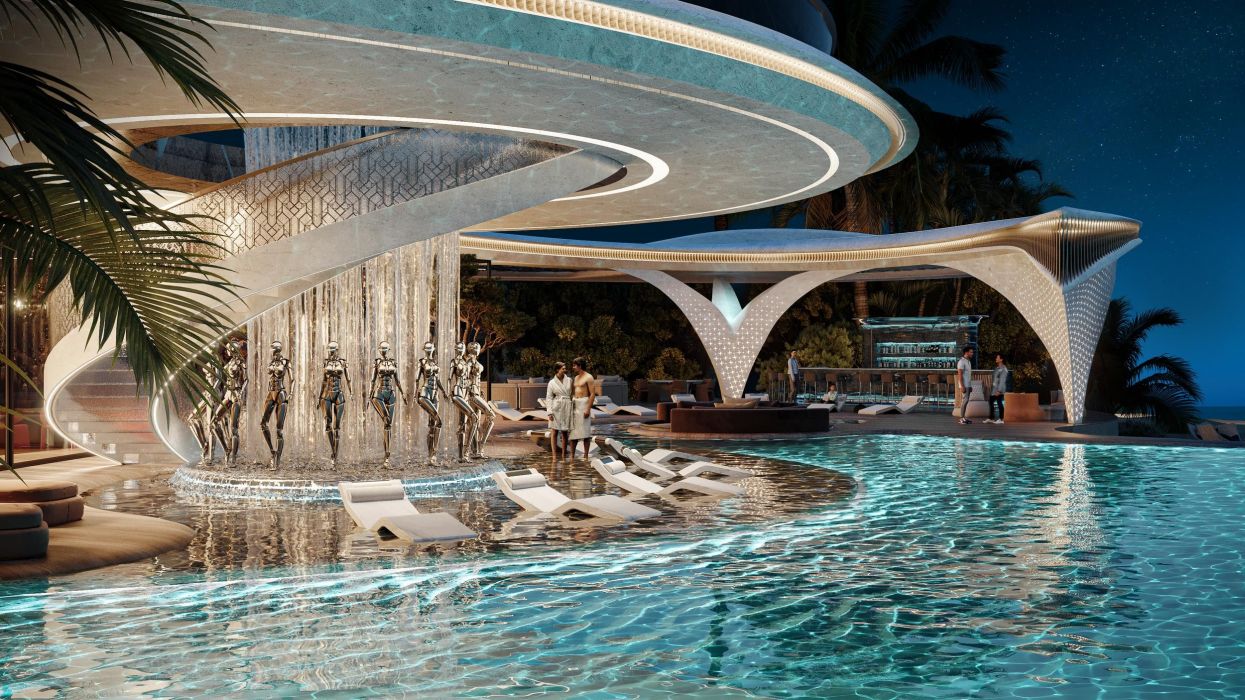 Projects - Interior Design Of Houses - House On A Private Island In Dubai 8200 Sq M. - A photo  7