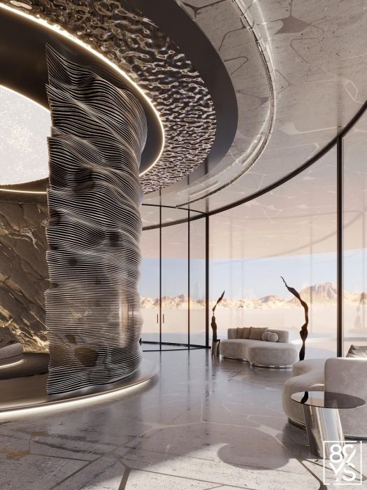 Projects - Interior Design Of Houses - House On A Private Island In Dubai 8200 Sq M. - A photo  12