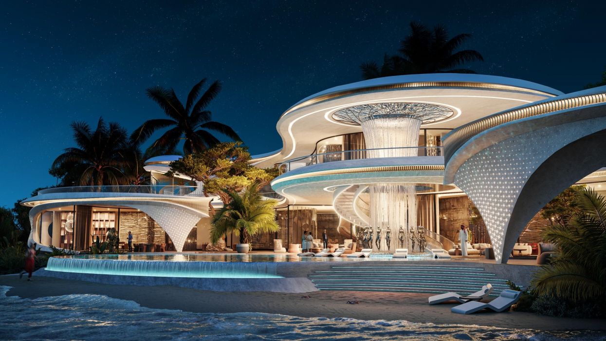 Projects - Interior Design Of Houses - House On A Private Island In Dubai 8200 Sq M. - A photo  1