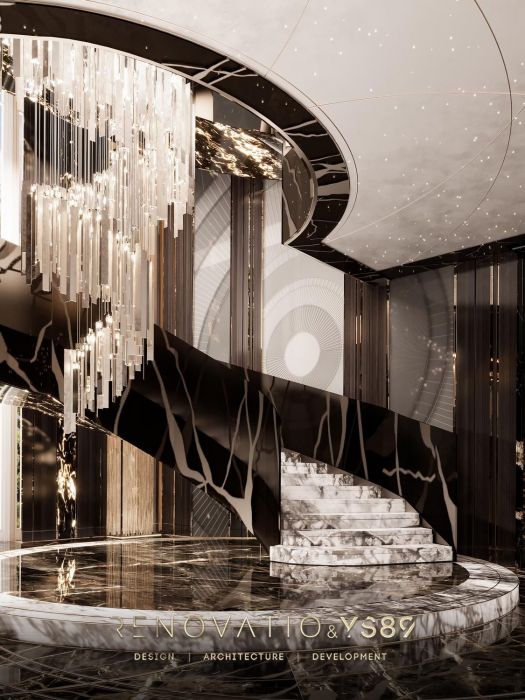 Проєкти - Дизайн Інтерєру Будинків - Будинок У Сучасному Лакшері Стилі 1280 Кв.м. - Фото 2