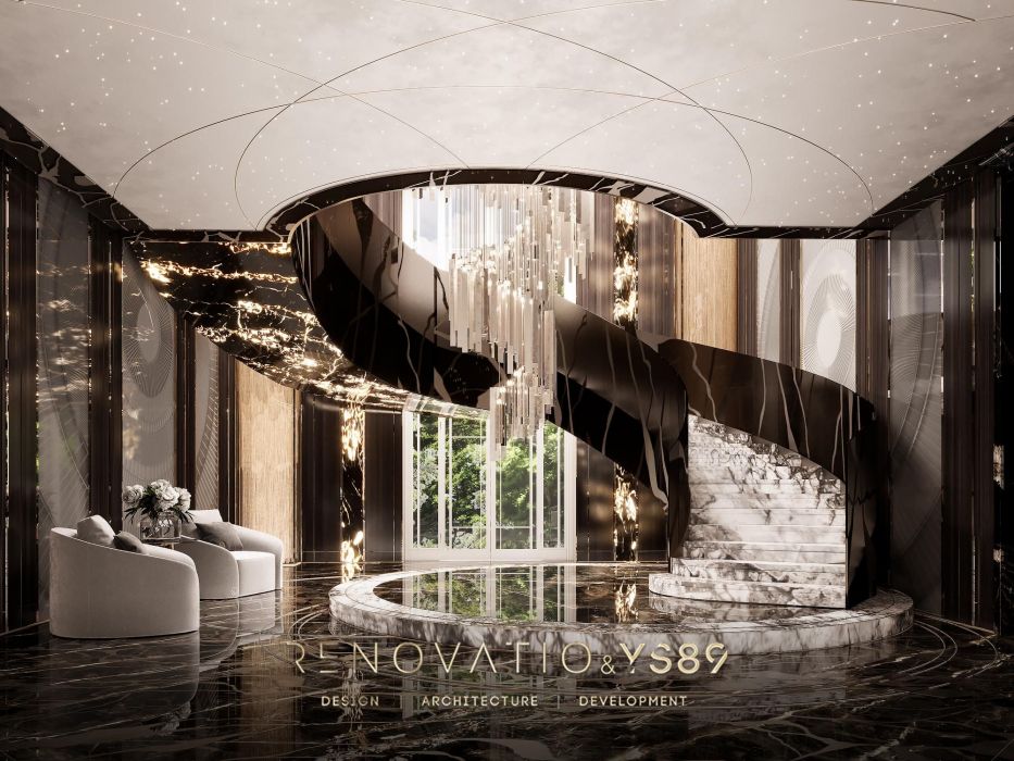 Проєкти - Дизайн Інтерєру Будинків - Будинок У Сучасному Лакшері Стилі 1280 Кв.м. - Фото 3