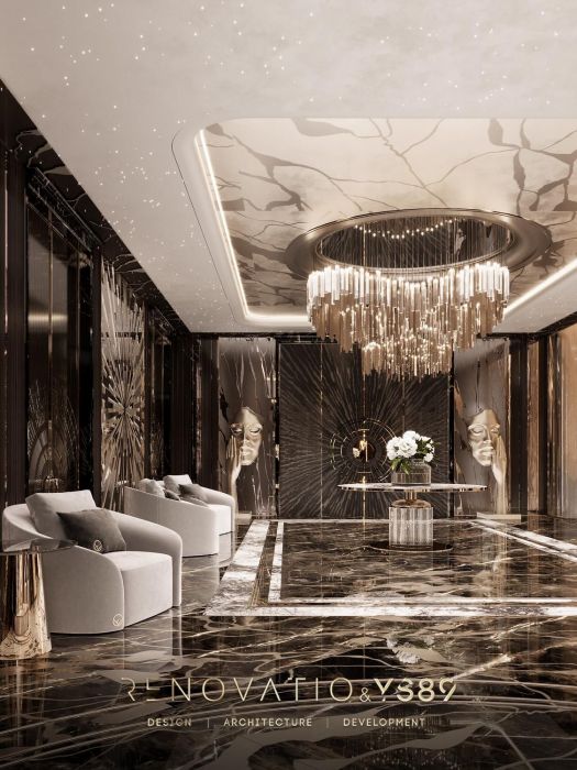 Проєкти - Дизайн Інтерєру Будинків - Будинок У Сучасному Лакшері Стилі 1280 Кв.м. - Фото 4