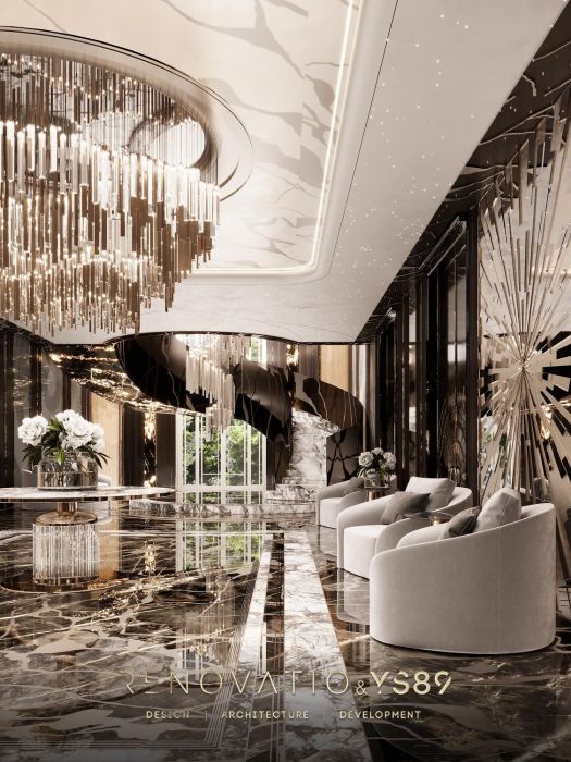 Проєкти - Дизайн Інтерєру Будинків - Будинок У Сучасному Лакшері Стилі 1280 Кв.м. - Фото 12