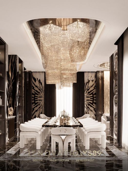 Проєкти - Дизайн Інтерєру Будинків - Будинок У Сучасному Лакшері Стилі 1280 Кв.м. - Фото 13