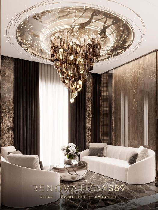 Проєкти - Дизайн Інтерєру Будинків - Будинок У Сучасному Лакшері Стилі 1280 Кв.м. - Фото 14