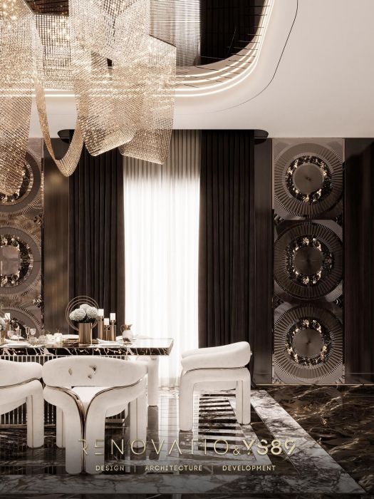 Проєкти - Дизайн Інтерєру Будинків - Будинок У Сучасному Лакшері Стилі 1280 Кв.м. - Фото 16