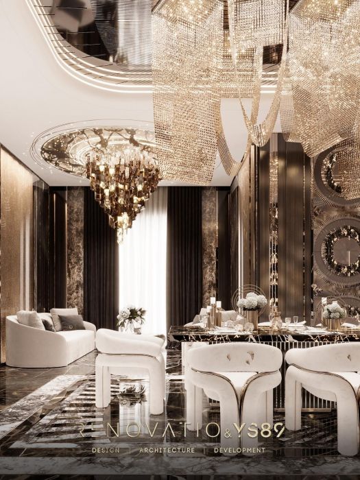 Проєкти - Дизайн Інтерєру Будинків - Будинок У Сучасному Лакшері Стилі 1280 Кв.м. - Фото 17