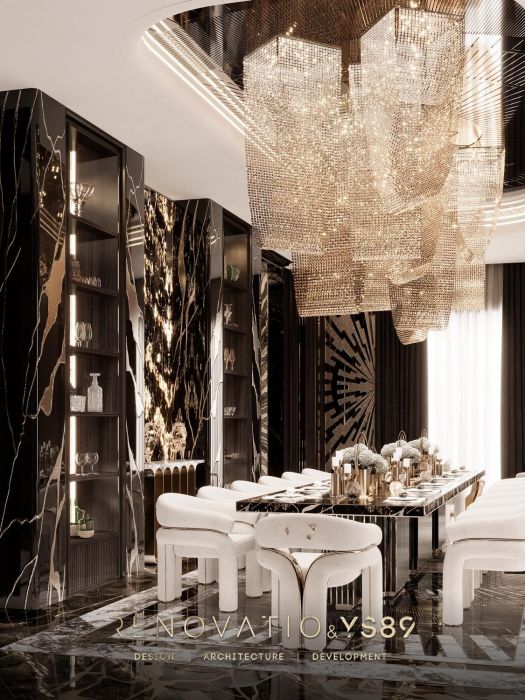 Проєкти - Дизайн Інтерєру Будинків - Будинок У Сучасному Лакшері Стилі 1280 Кв.м. - Фото 21