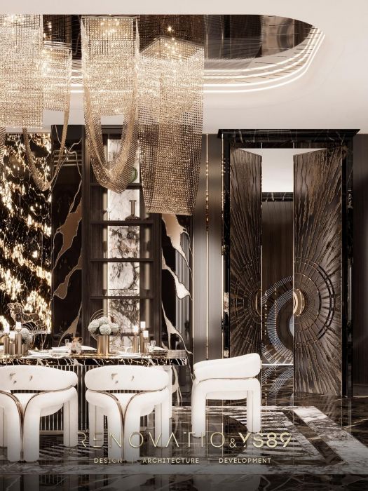 Проєкти - Дизайн Інтерєру Будинків - Будинок У Сучасному Лакшері Стилі 1280 Кв.м. - Фото 22