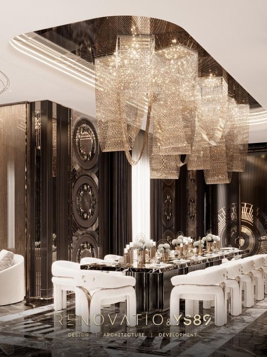 Проєкти - Дизайн Інтерєру Будинків - Будинок У Сучасному Лакшері Стилі 1280 Кв.м. - Фото 24