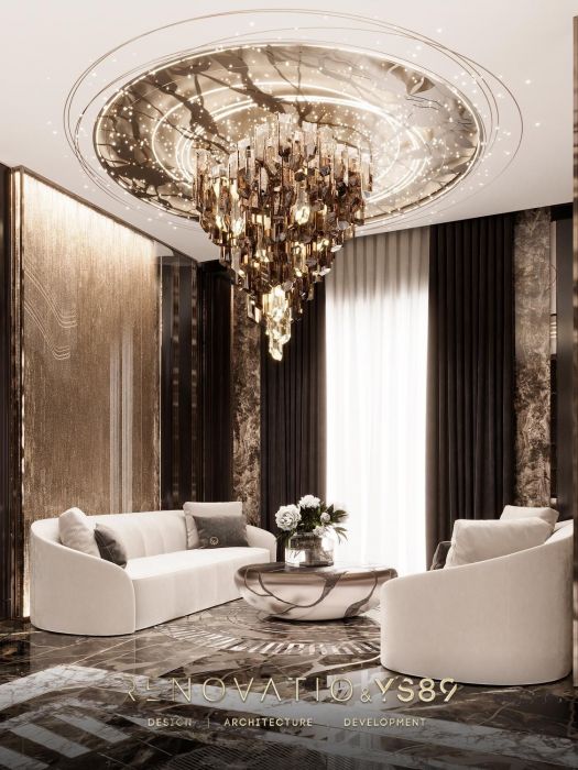 Проєкти - Дизайн Інтерєру Будинків - Будинок У Сучасному Лакшері Стилі 1280 Кв.м. - Фото 25