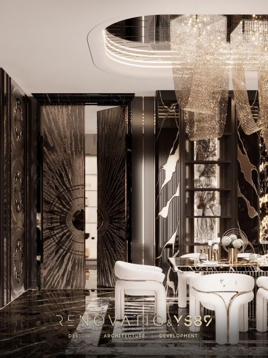 Проєкти - Дизайн Інтерєру Будинків - Будинок У Сучасному Лакшері Стилі 1280 Кв.м. - Фото 27