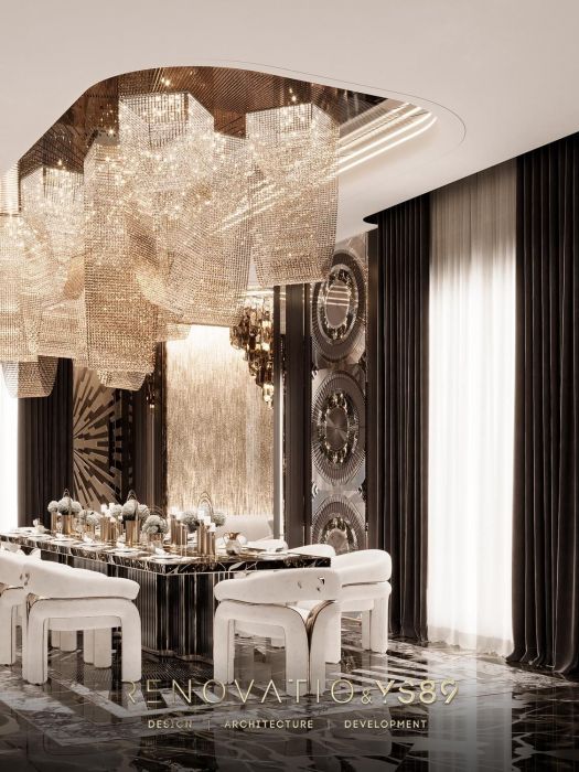 Проєкти - Дизайн Інтерєру Будинків - Будинок У Сучасному Лакшері Стилі 1280 Кв.м. - Фото 28