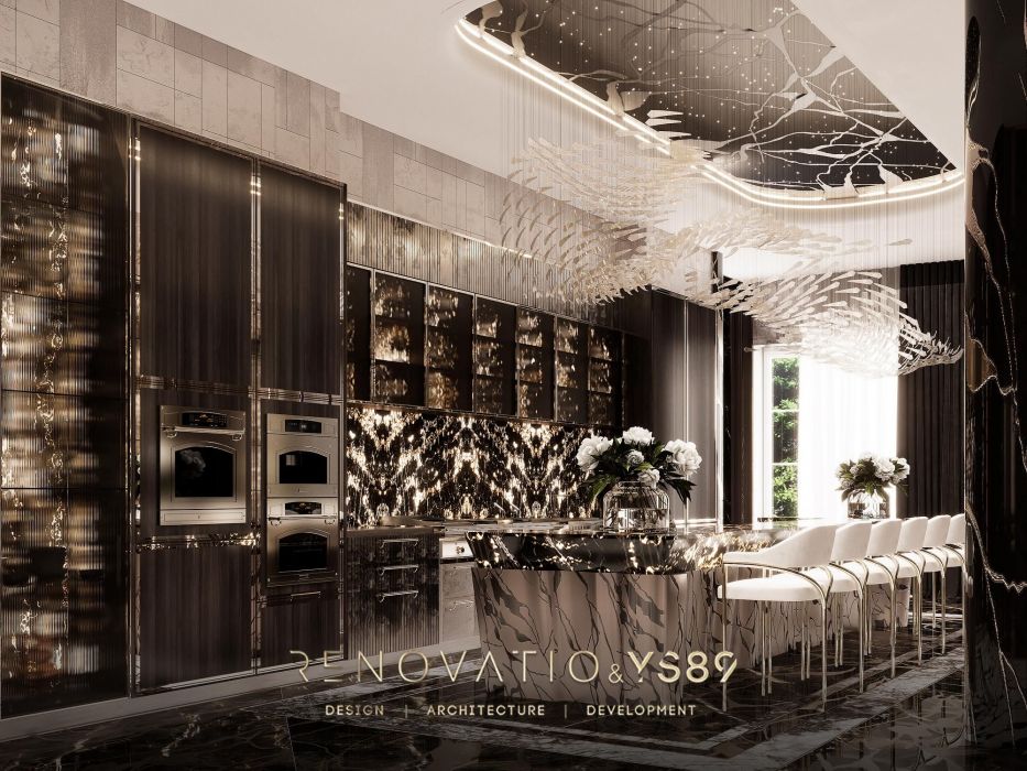 Проєкти - Дизайн Інтерєру Будинків - Будинок У Сучасному Лакшері Стилі 1280 Кв.м. - Фото 29