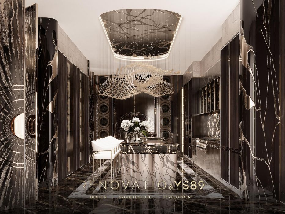 Проєкти - Дизайн Інтерєру Будинків - Будинок У Сучасному Лакшері Стилі 1280 Кв.м. - Фото 31