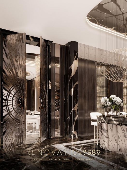 Проєкти - Дизайн Інтерєру Будинків - Будинок У Сучасному Лакшері Стилі 1280 Кв.м. - Фото 35