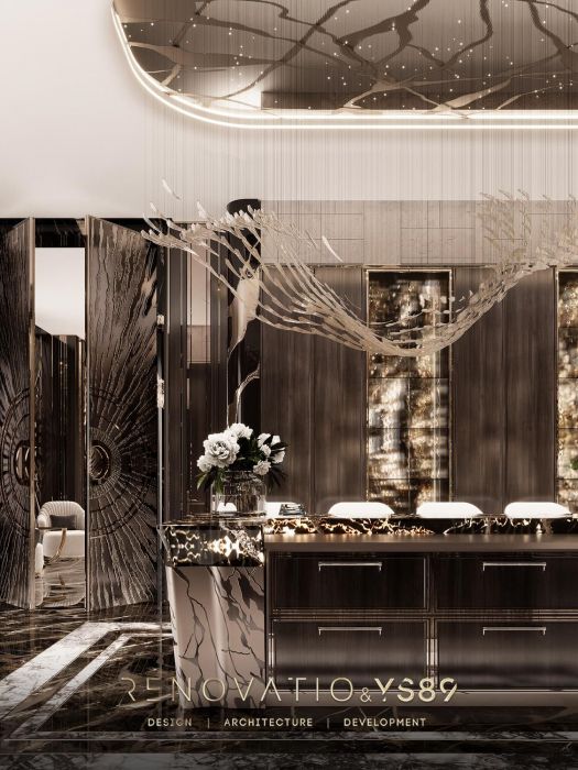 Проєкти - Дизайн Інтерєру Будинків - Будинок У Сучасному Лакшері Стилі 1280 Кв.м. - Фото 40