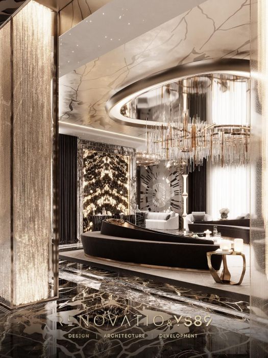 Проєкти - Дизайн Інтерєру Будинків - Будинок У Сучасному Лакшері Стилі 1280 Кв.м. - Фото 45