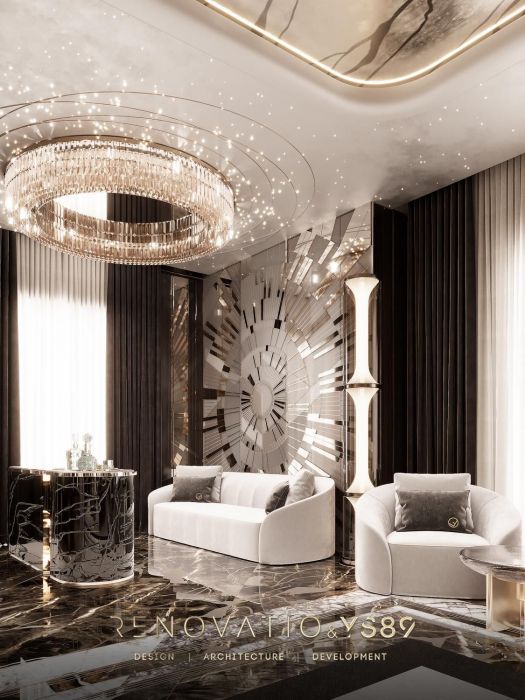 Проєкти - Дизайн Інтерєру Будинків - Будинок У Сучасному Лакшері Стилі 1280 Кв.м. - Фото 46