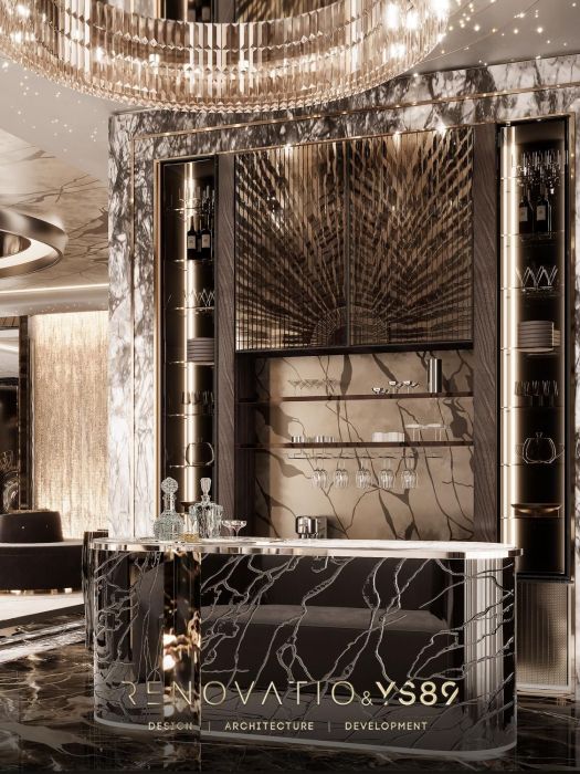 Проєкти - Дизайн Інтерєру Будинків - Будинок У Сучасному Лакшері Стилі 1280 Кв.м. - Фото 51