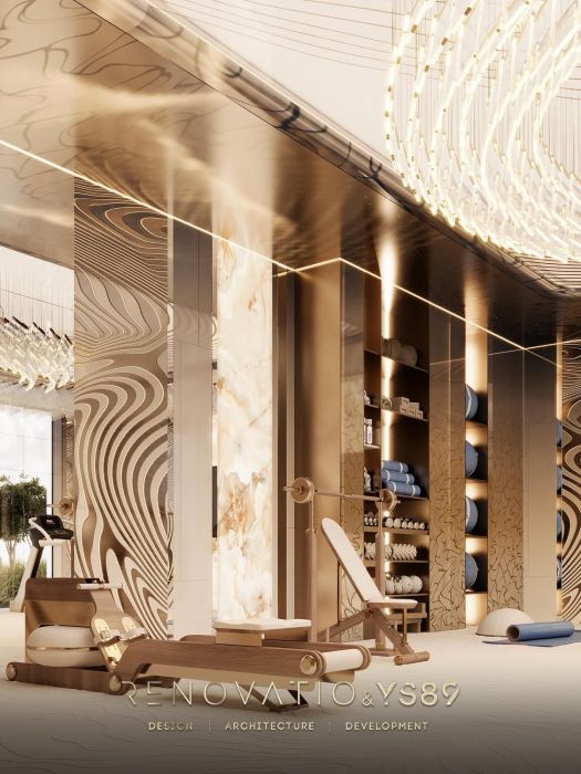 Проєкти - Дизайн Інтерєру Будинків - Спа В В Будинку З Спортзалом, Басейн - Фото 2