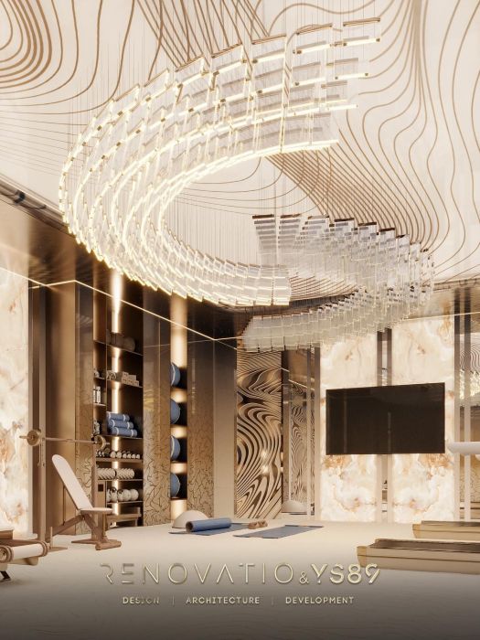 Проєкти - Дизайн Інтерєру Будинків - Спа В В Будинку З Спортзалом, Басейн - Фото 3