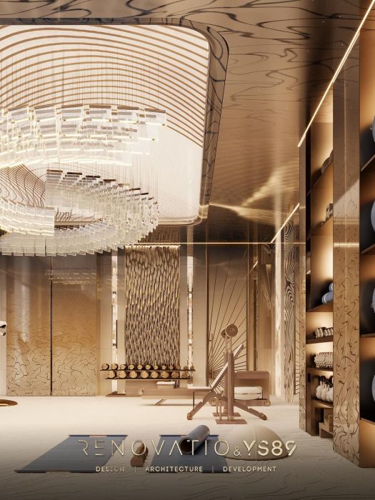 Проєкти - Дизайн Інтерєру Будинків - Спа В В Будинку З Спортзалом, Басейн - Фото 5