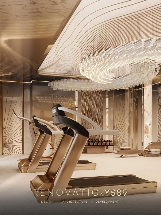 Проєкти - Дизайн Інтерєру Будинків - Спа В В Будинку З Спортзалом, Басейн - Фото 6