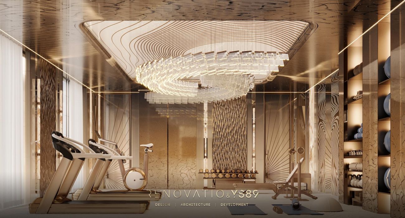 Проєкти - Дизайн Інтерєру Будинків - Спа В В Будинку З Спортзалом, Басейн - Фото 7