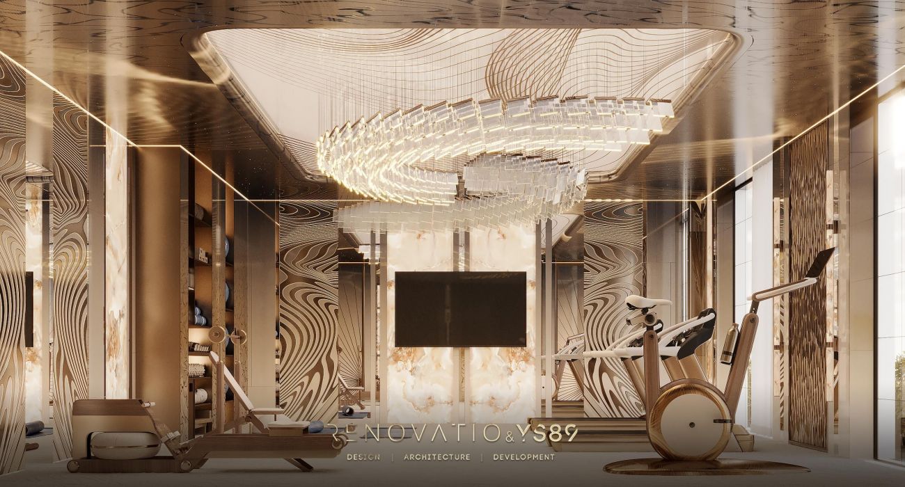 Проєкти - Дизайн Інтерєру Будинків - Спа В В Будинку З Спортзалом, Басейн - Фото 8