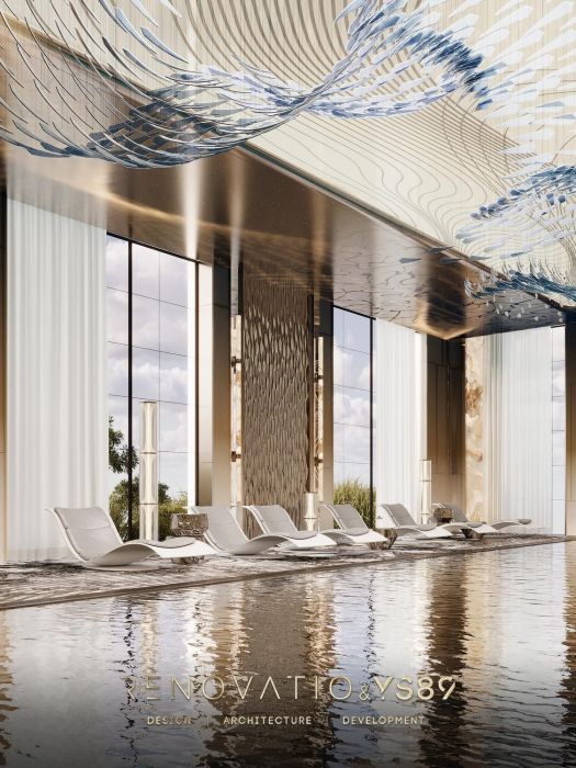 Проєкти - Дизайн Інтерєру Будинків - Спа В В Будинку З Спортзалом, Басейн - Фото 13