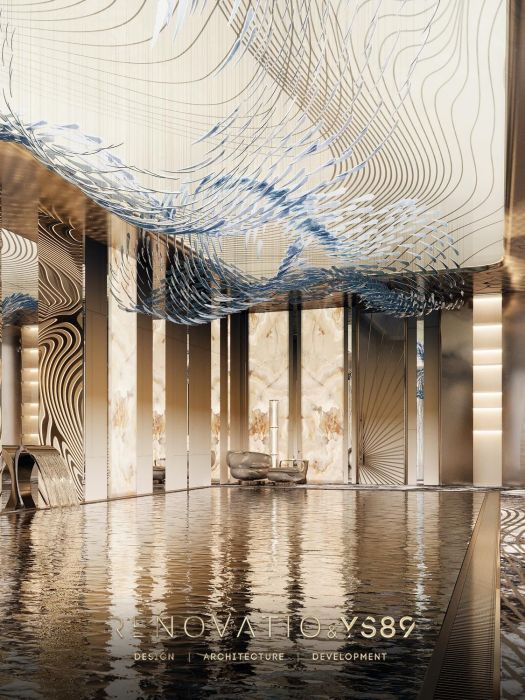 Проєкти - Дизайн Інтерєру Будинків - Спа В В Будинку З Спортзалом, Басейн - Фото 19