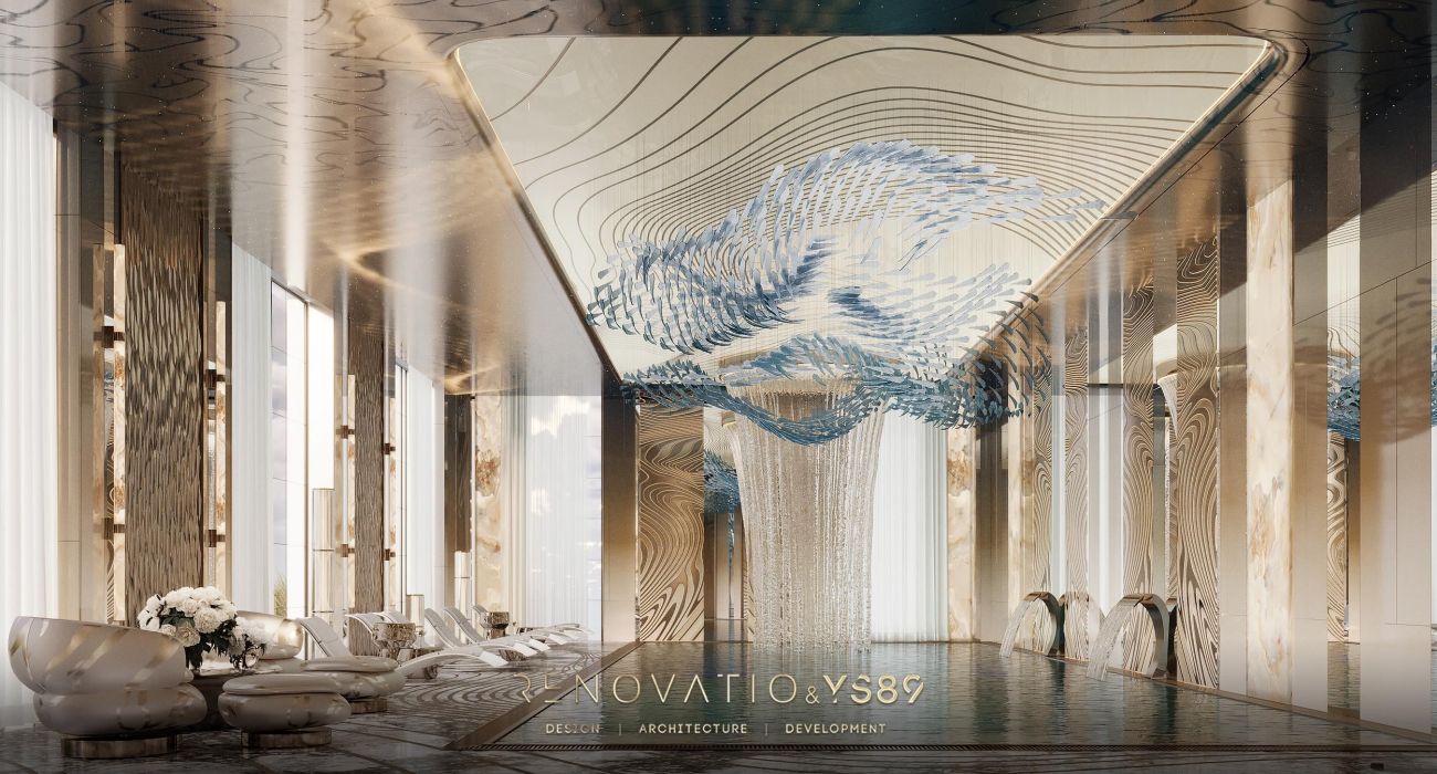 Проєкти - Дизайн Інтерєру Будинків - Спа В В Будинку З Спортзалом, Басейн - Фото 20