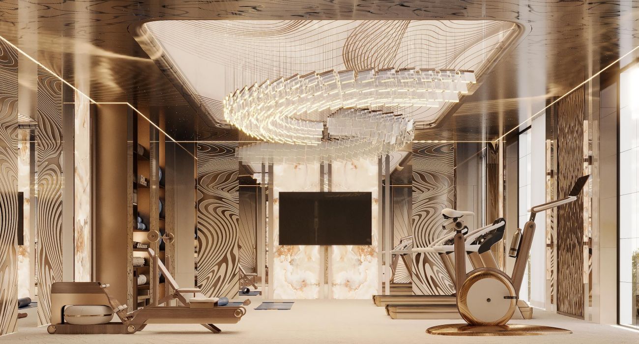 Проєкти - Дизайн Інтерєру Будинків - Спа В В Будинку З Спортзалом, Басейн - Фото 1